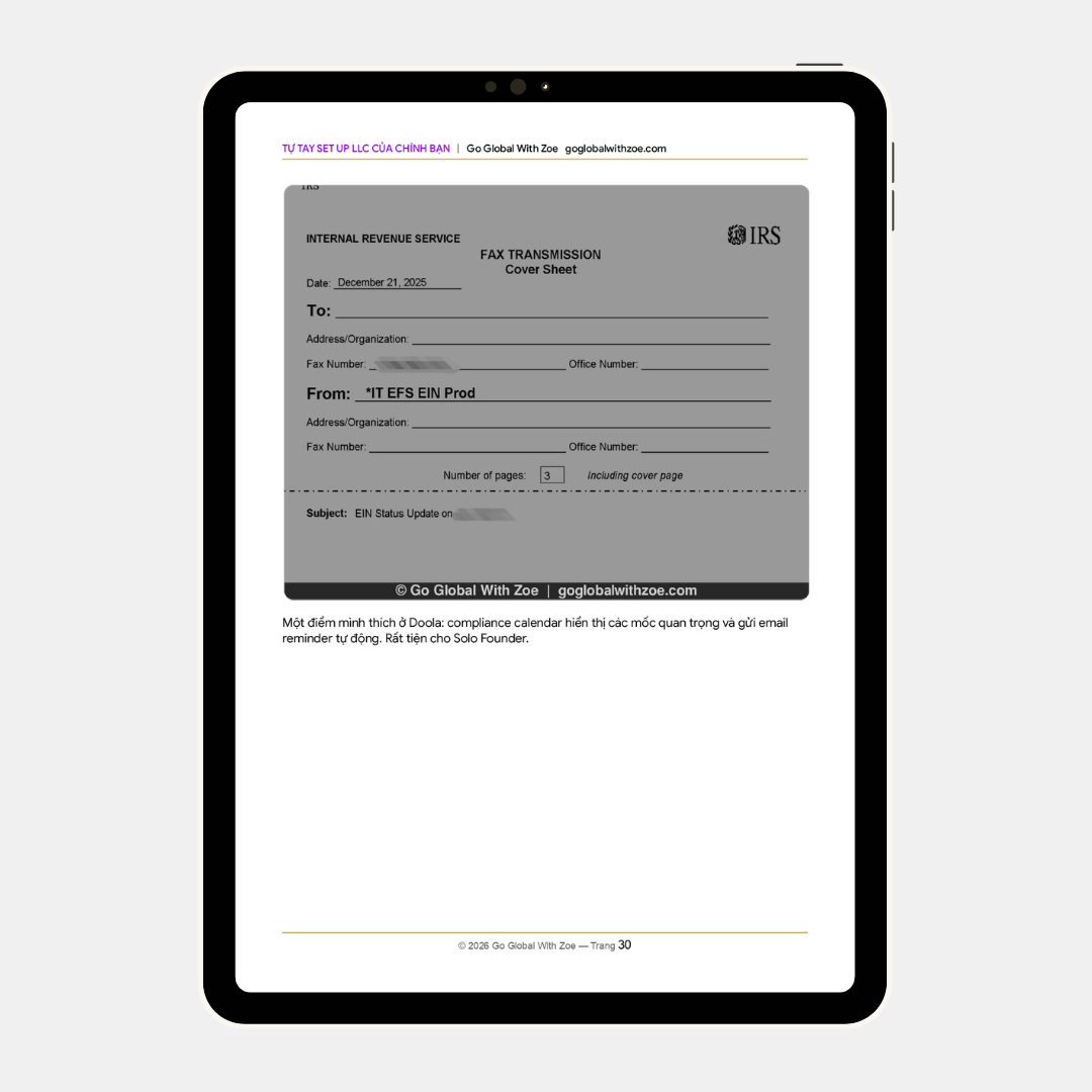 COM-1 | Tự Tay Set Up LLC Của Chính Bạn